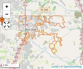 Area schools map